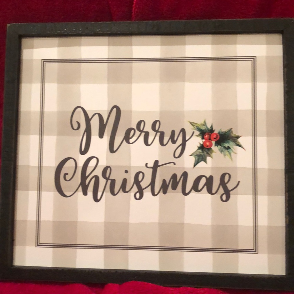 Merry Christmas wooden sign